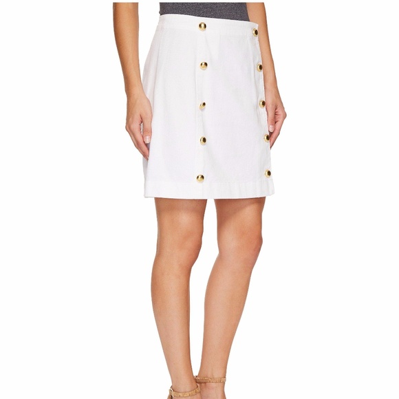 Michael Kors Women's Button Detail Mini Skirt - Picture 4 of 4